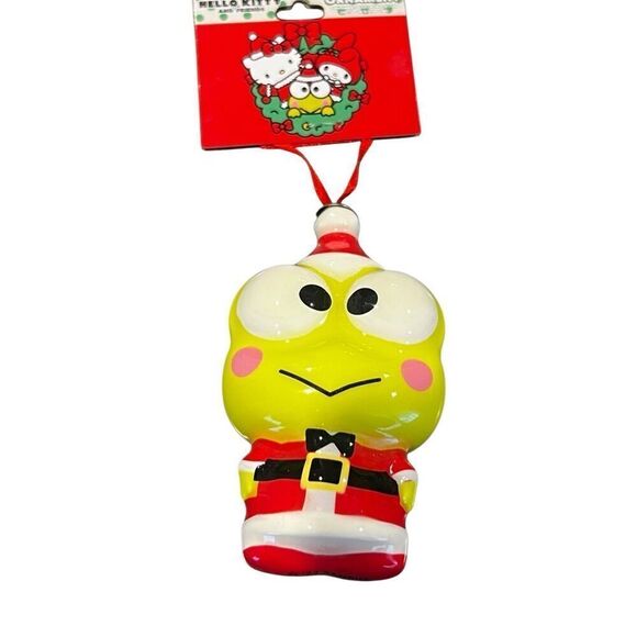 HELLO KITTY AND FRIENDS  KEROPPI Frog 4"  CHRISTMAS ORNAMENT - Picture 1 of 8